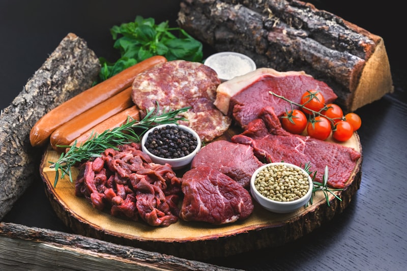 Frozen meat product selection
